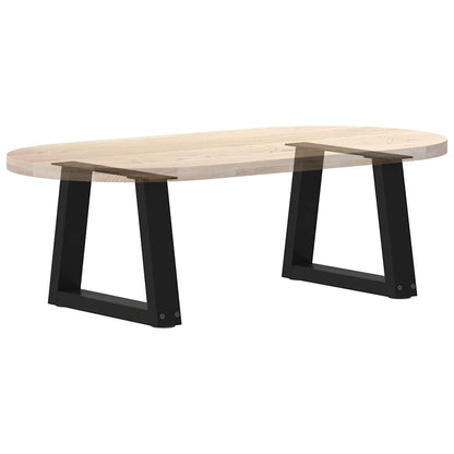 Couchtischbeine V-Form 2 Stück Schwarz 40x(30-31,3) cm Stahl