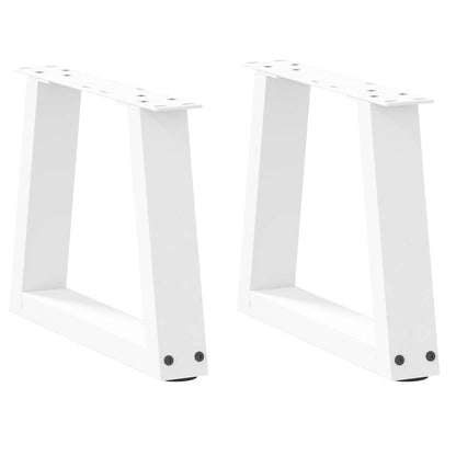 Couchtischbeine V-Form 2 Stück Weiß 40x(30-31,3) cm Stahl