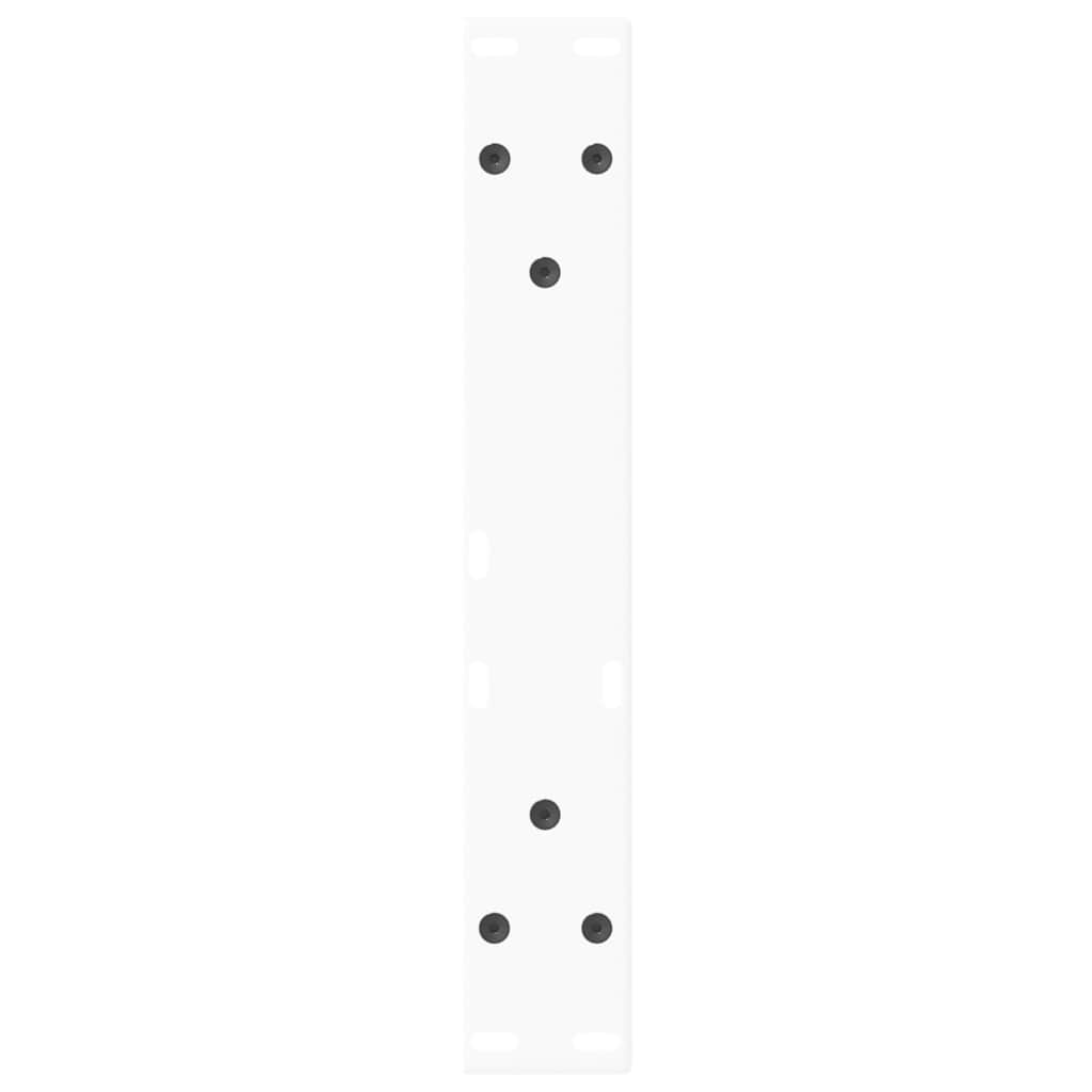 Couchtischbeine V-Form 2 Stück Weiß 40x(30-31,3) cm Stahl