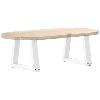 Couchtischbeine V-Form 2 Stück Weiß 40x(30-31,3) cm Stahl