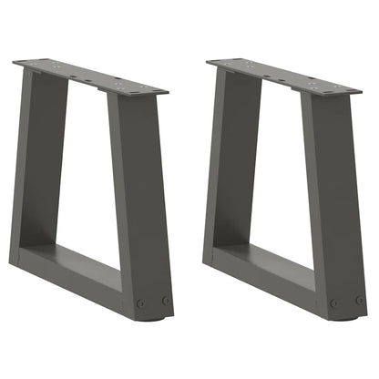Couchtischbeine V-Form 2 Stück Anthrazit 40x(30-31,3) cm Stahl