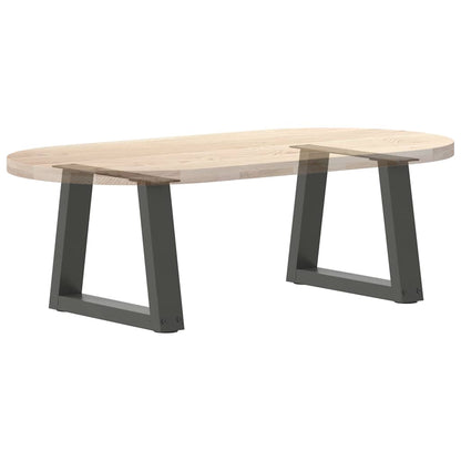 Couchtischbeine V-Form 2 Stück Anthrazit 40x(30-31,3) cm Stahl