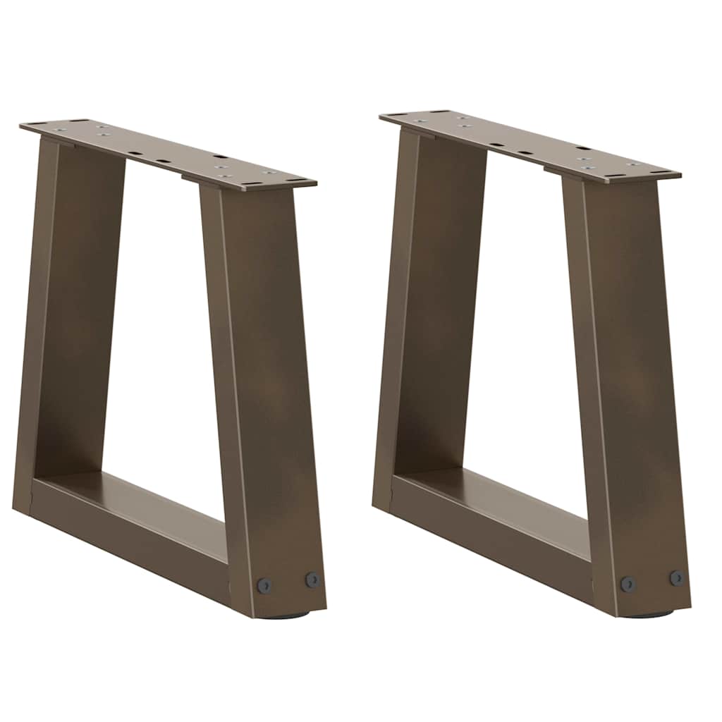 Couchtischbeine V-Form 2 Stück Naturstahl 40x(30-31,3) cm Stahl