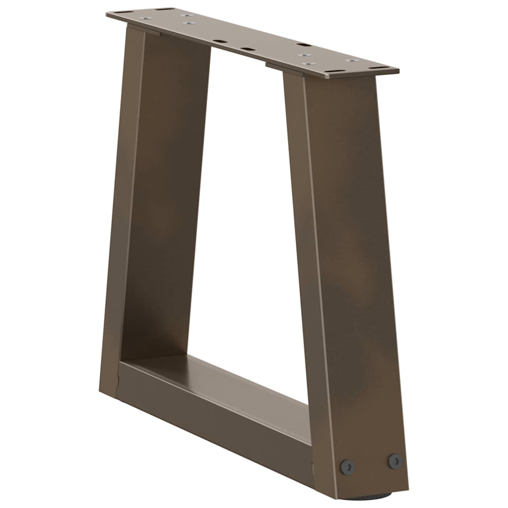 Couchtischbeine V-Form 2 Stück Naturstahl 40x(30-31,3) cm Stahl