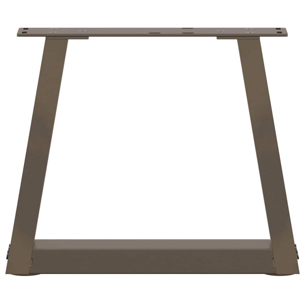 Couchtischbeine V-Form 2 Stück Naturstahl 40x(30-31,3) cm Stahl