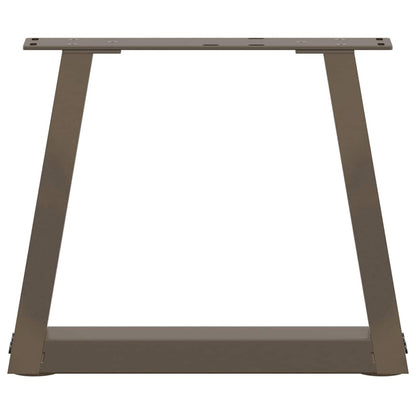 Couchtischbeine V-Form 2 Stück Naturstahl 40x(30-31,3) cm Stahl