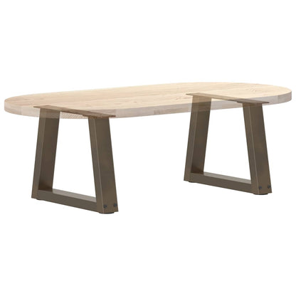 Couchtischbeine V-Form 2 Stück Naturstahl 40x(30-31,3) cm Stahl