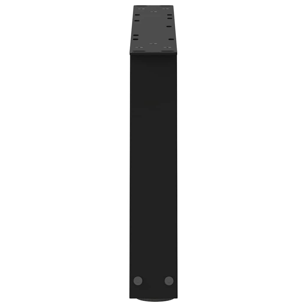 Couchtischbeine V-Form 2 Stück Schwarz 50x(30-31,3) cm Stahl