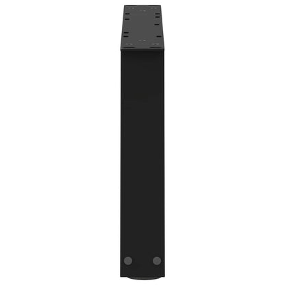 Couchtischbeine V-Form 2 Stück Schwarz 50x(30-31,3) cm Stahl