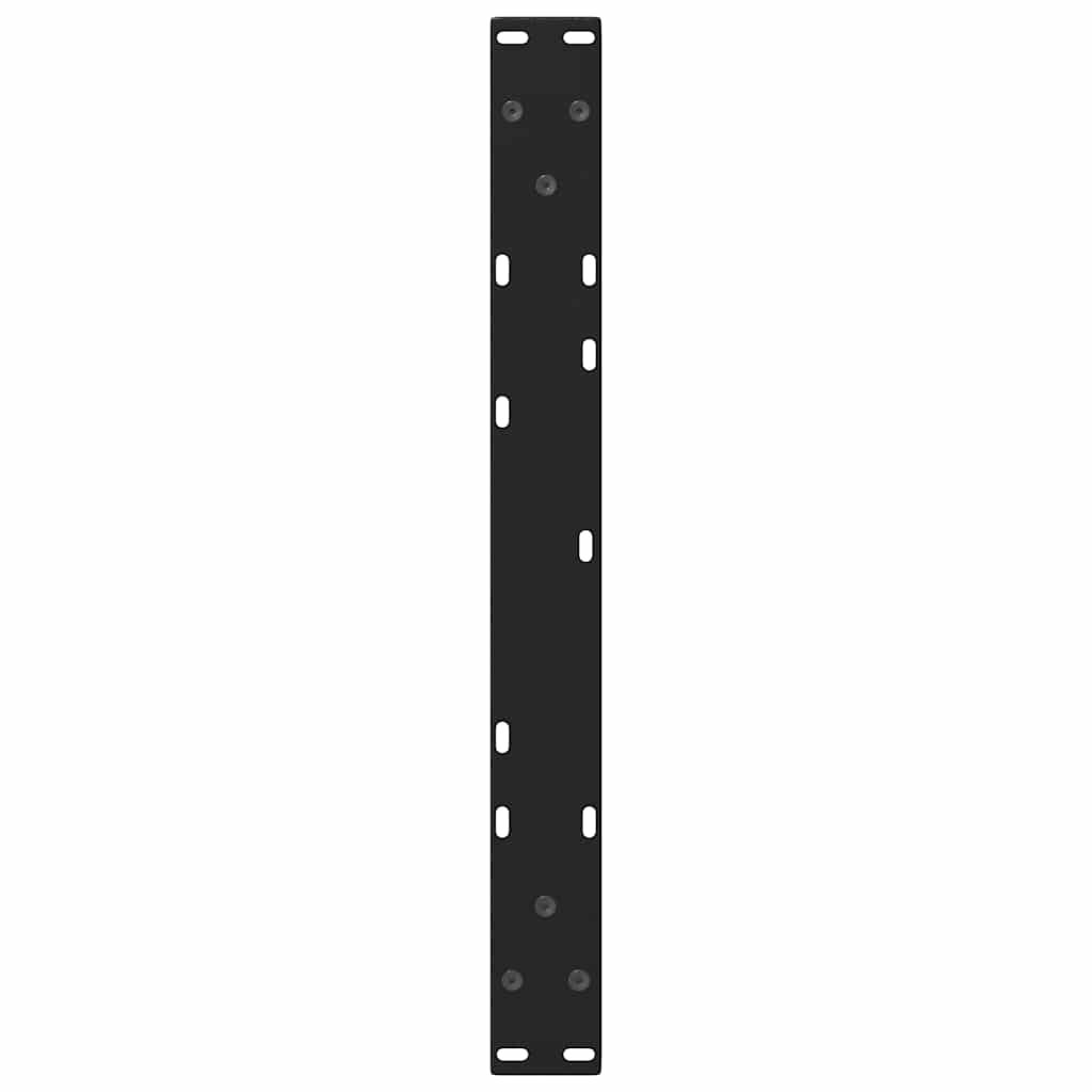 Couchtischbeine V-Form 2 Stück Schwarz 50x(30-31,3) cm Stahl