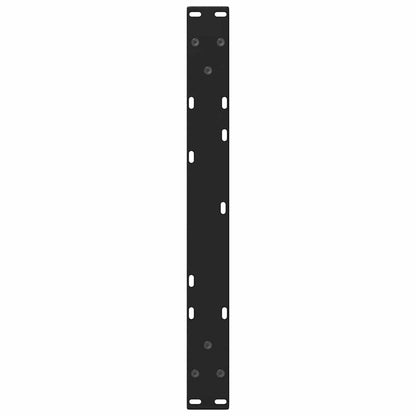 Couchtischbeine V-Form 2 Stück Schwarz 50x(30-31,3) cm Stahl