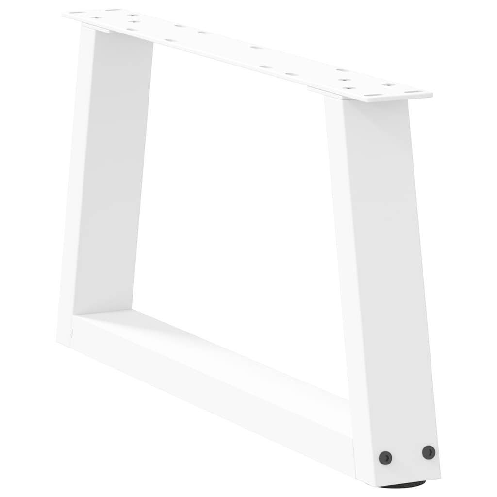 Couchtischbeine V-Form 2 Stück Weiß 50x(30-31,3) cm Stahl