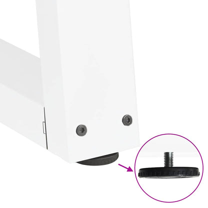 Couchtischbeine V-Form 2 Stück Weiß 50x(30-31,3) cm Stahl