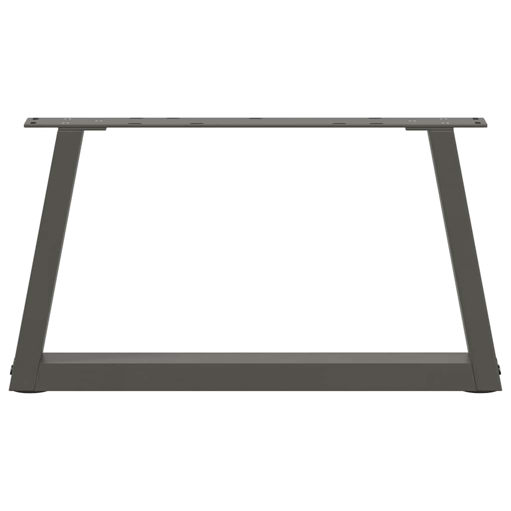 Spisebordsben V-Shape 2 Stk Antracit 50x(30-31,3) cm Stål