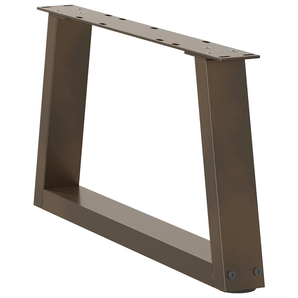 Couchtischbeine V-Form 2 Stück Naturstahl 50x(30-31,3) cm Stahl