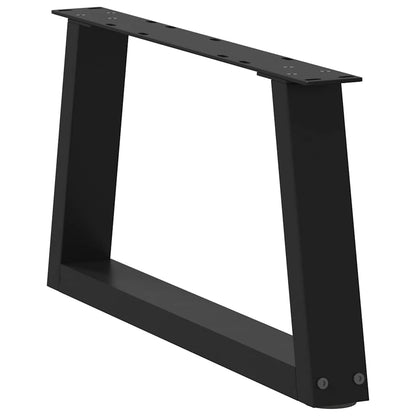 Couchtischbeine V-Form 2 Stück Schwarz 60x(30-31,3) cm Stahl
