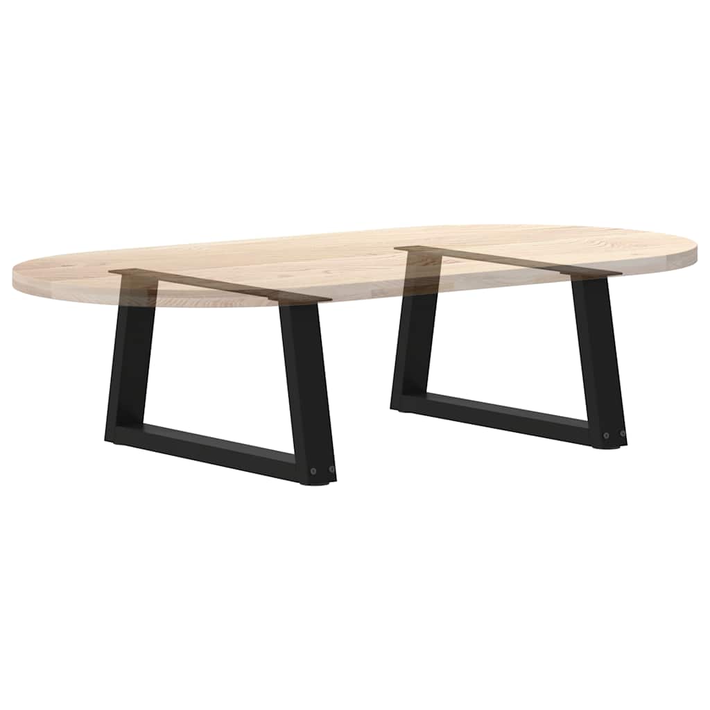 Couchtischbeine V-Form 2 Stück Schwarz 60x(30-31,3) cm Stahl