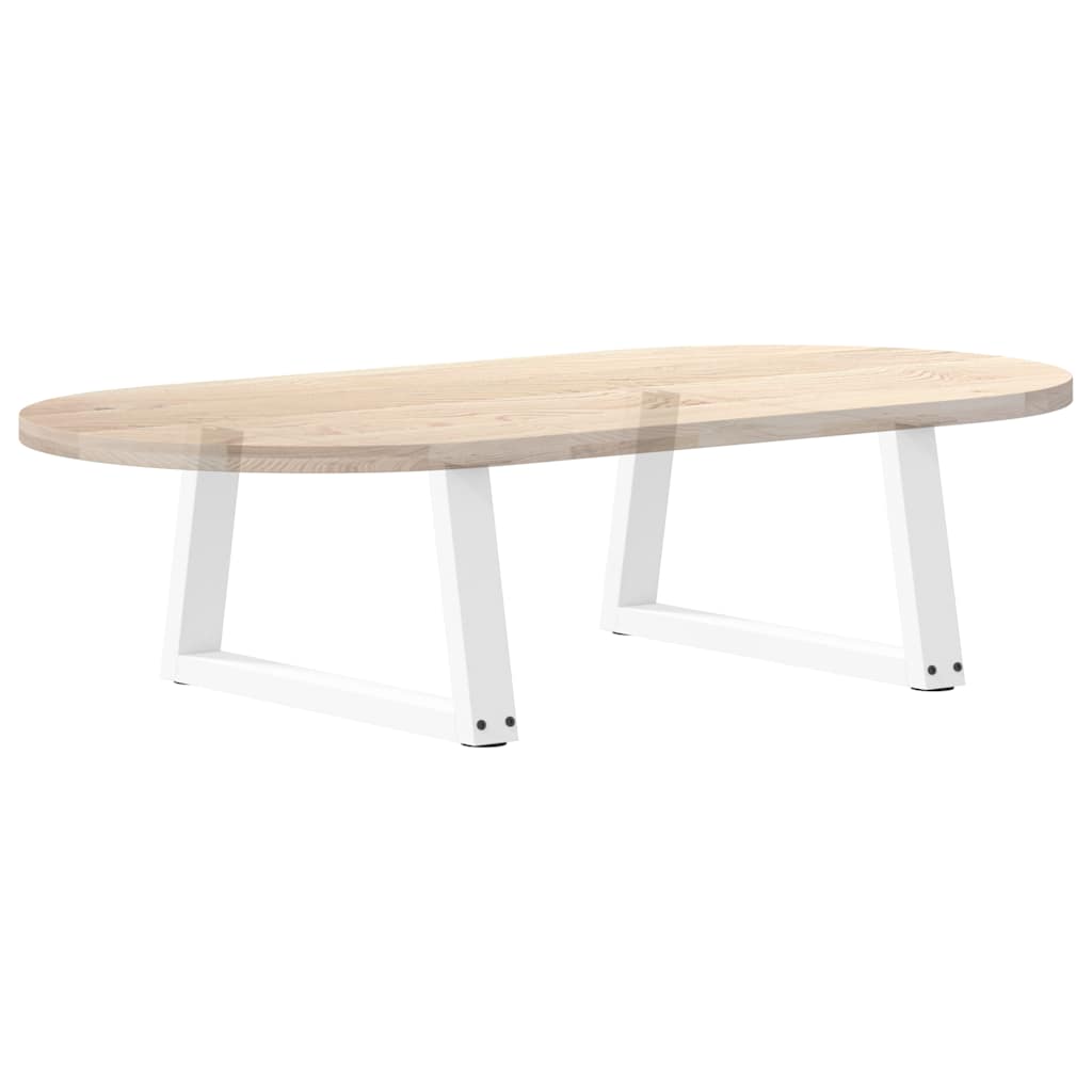 Couchtischbeine V-Form 2 Stück Weiß 60x(30-31,3) cm Stahl