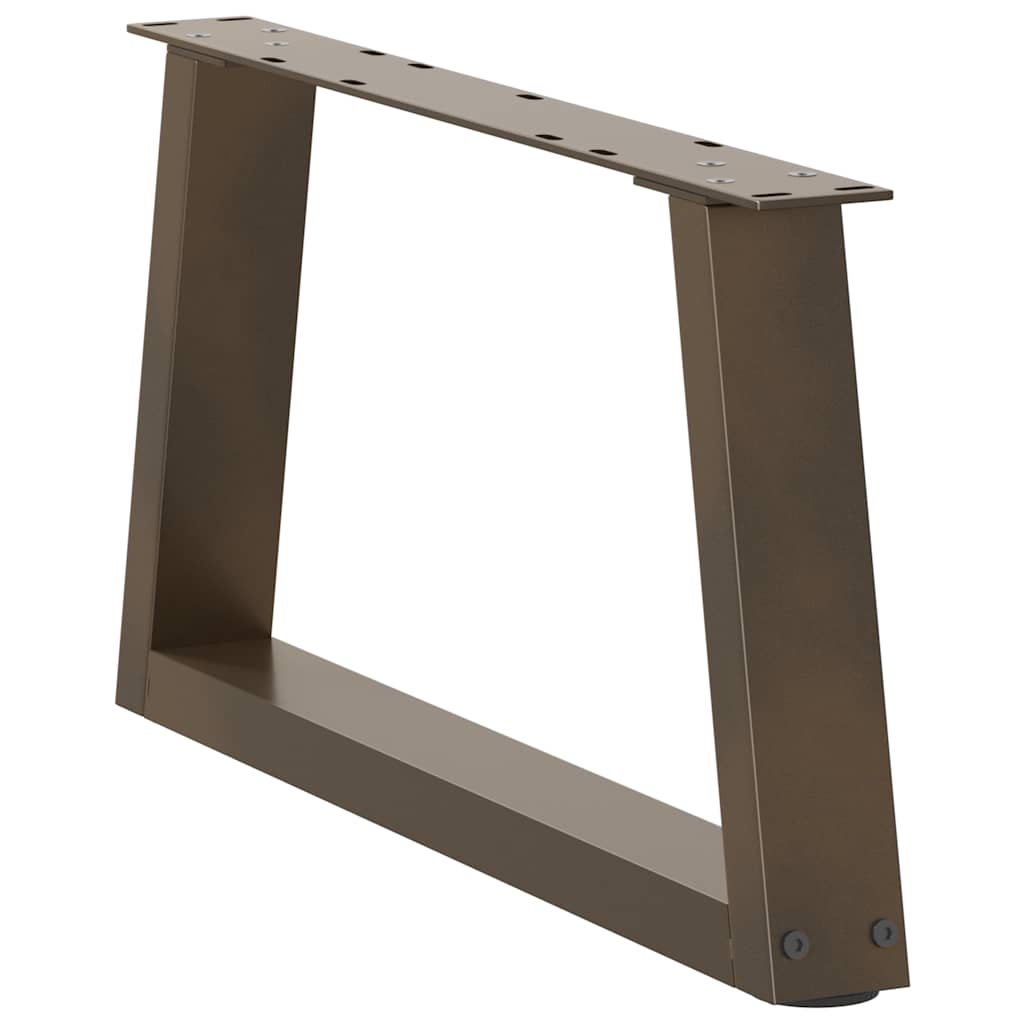 Couchtischbeine V-Form 2 Stück Naturstahl 60x(30-31,3) cm Stahl