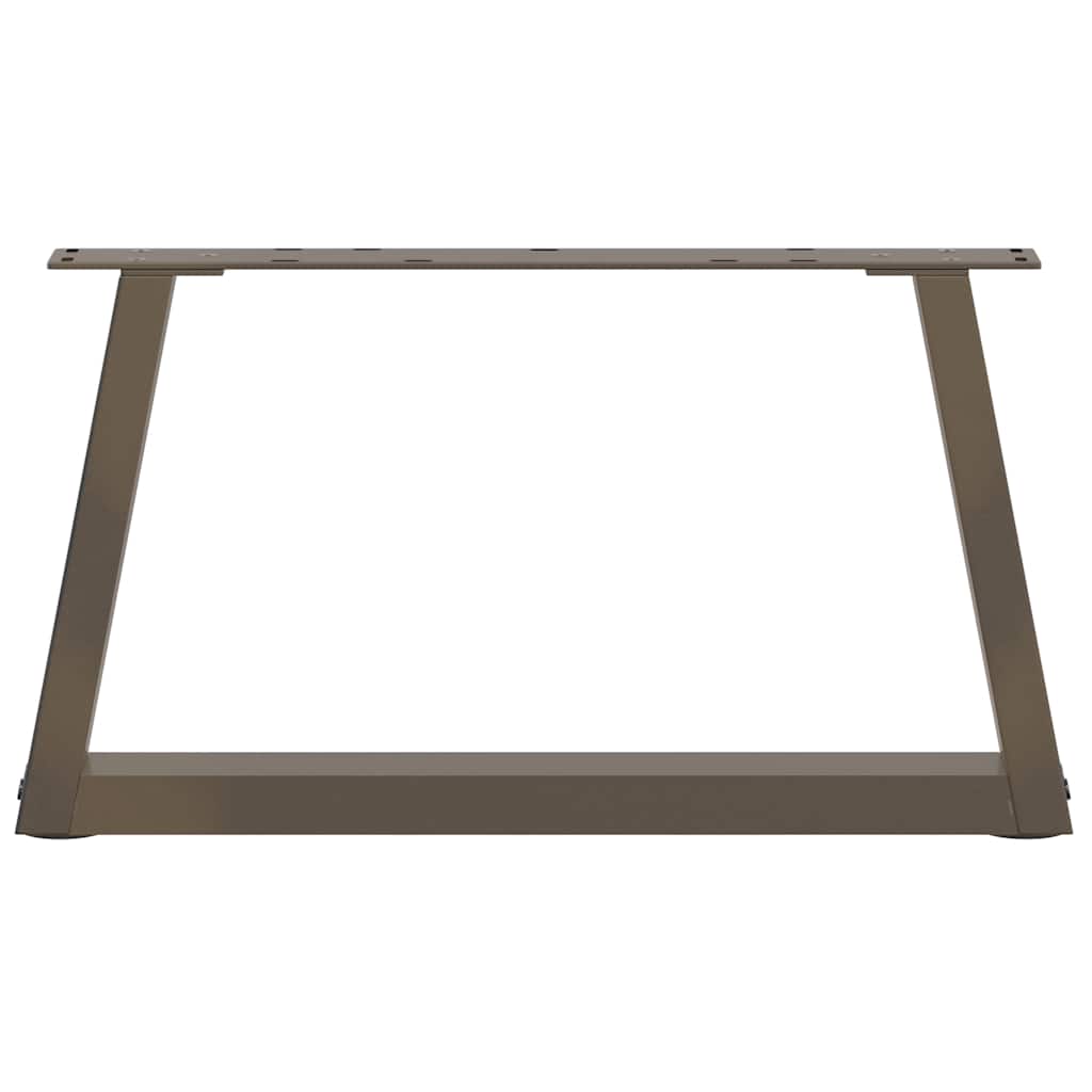 Couchtischbeine V-Form 2 Stück Naturstahl 60x(30-31,3) cm Stahl