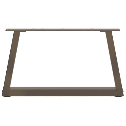 Couchtischbeine V-Form 2 Stück Naturstahl 60x(30-31,3) cm Stahl