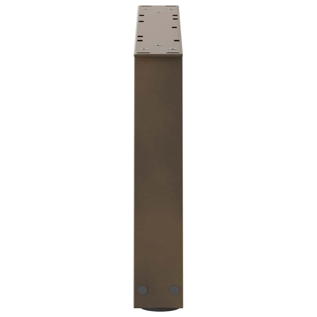 Couchtischbeine V-Form 2 Stück Naturstahl 60x(30-31,3) cm Stahl