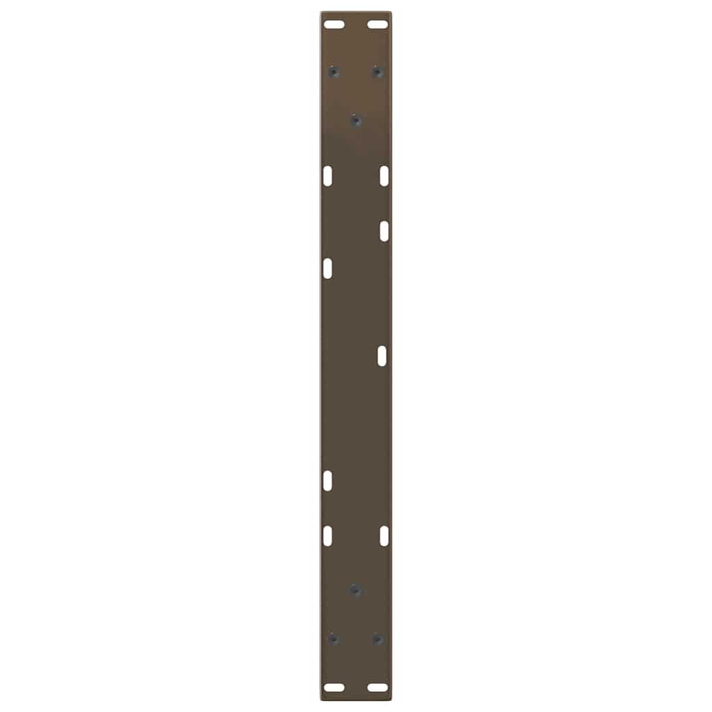 Couchtischbeine V-Form 2 Stück Naturstahl 60x(30-31,3) cm Stahl