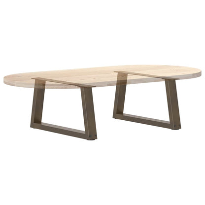 Couchtischbeine V-Form 2 Stück Naturstahl 60x(30-31,3) cm Stahl