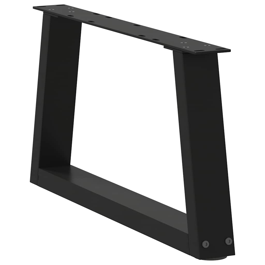 Couchtischbeine V-Form 2 Stück Schwarz 70x(30-31,3) cm Stahl