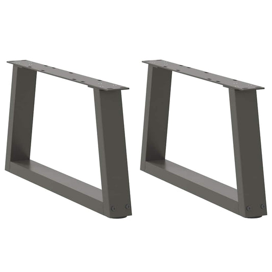 Couchtischbeine V-Form 2 Stück Anthrazit 70x(30-31,3) cm Stahl