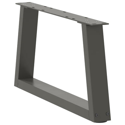 Couchtischbeine V-Form 2 Stück Anthrazit 70x(30-31,3) cm Stahl