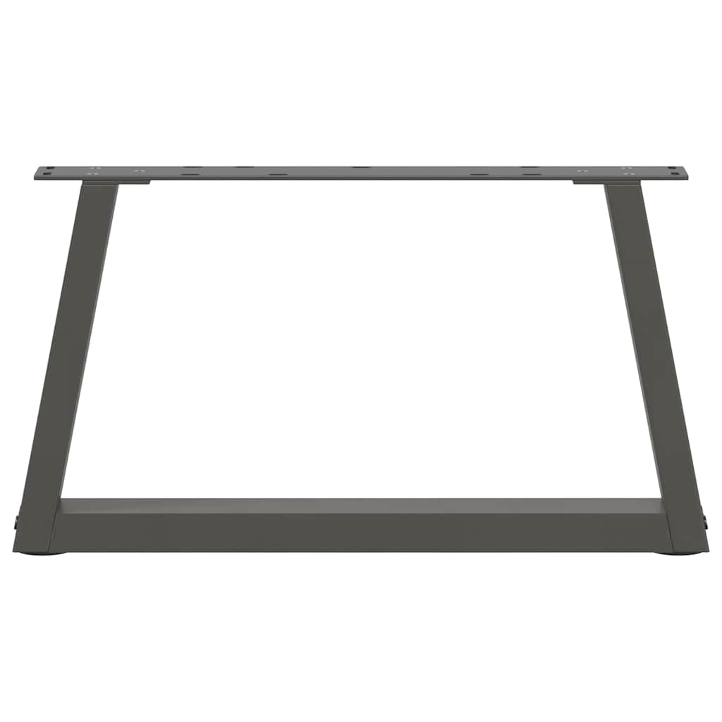 Couchtischbeine V-Form 2 Stück Anthrazit 70x(30-31,3) cm Stahl