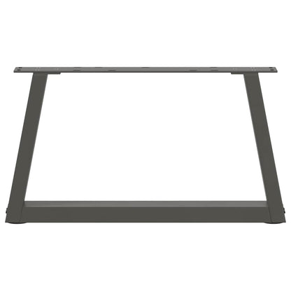 Couchtischbeine V-Form 2 Stück Anthrazit 70x(30-31,3) cm Stahl
