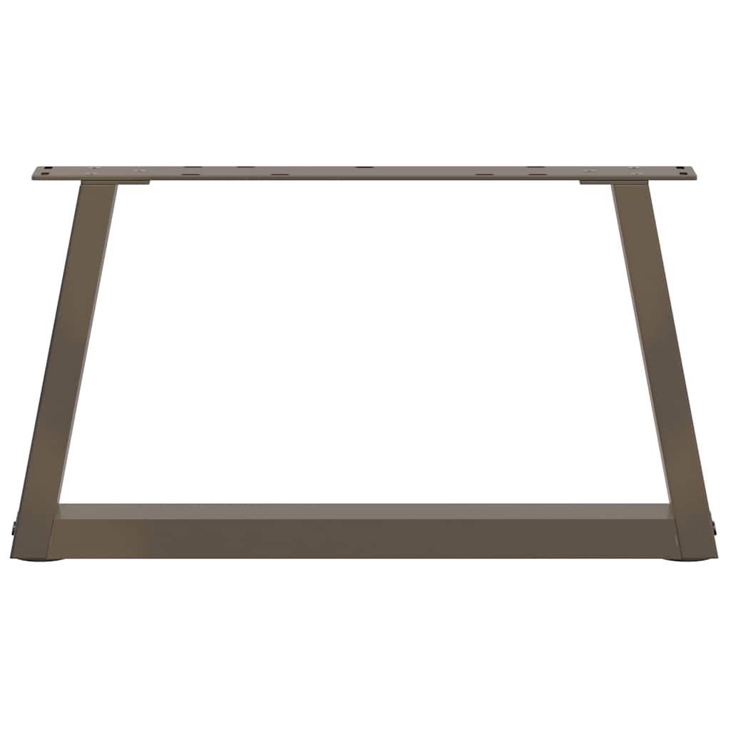 Couchtischbeine V-Form 2 Stück Naturstahl 70x(30-31,3) cm Stahl