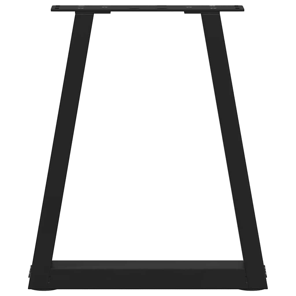 Couchtischbeine V-Form 2 Stück Schwarz 28x(42-43,3) cm Stahl