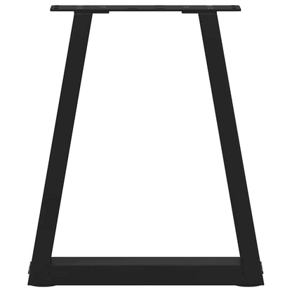 Couchtischbeine V-Form 2 Stück Schwarz 28x(42-43,3) cm Stahl
