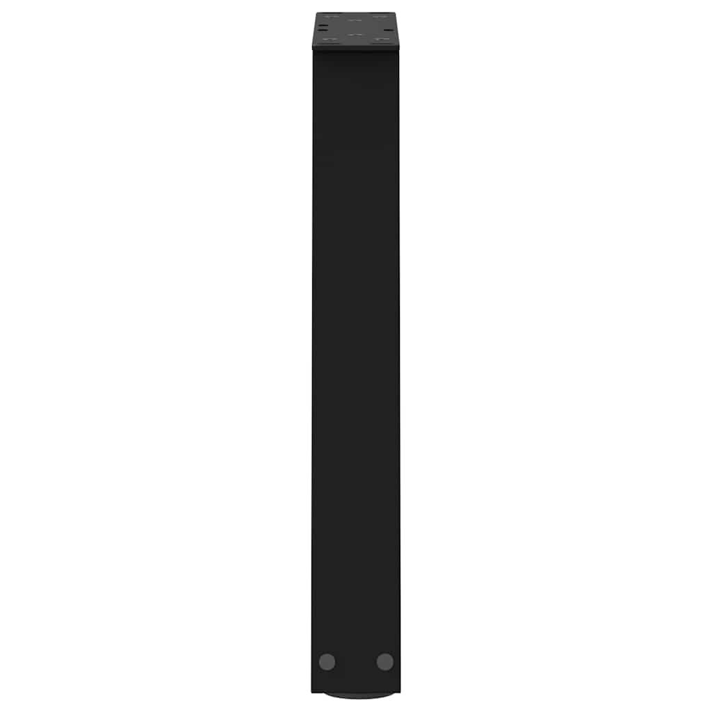 Couchtischbeine V-Form 2 Stück Schwarz 28x(42-43,3) cm Stahl