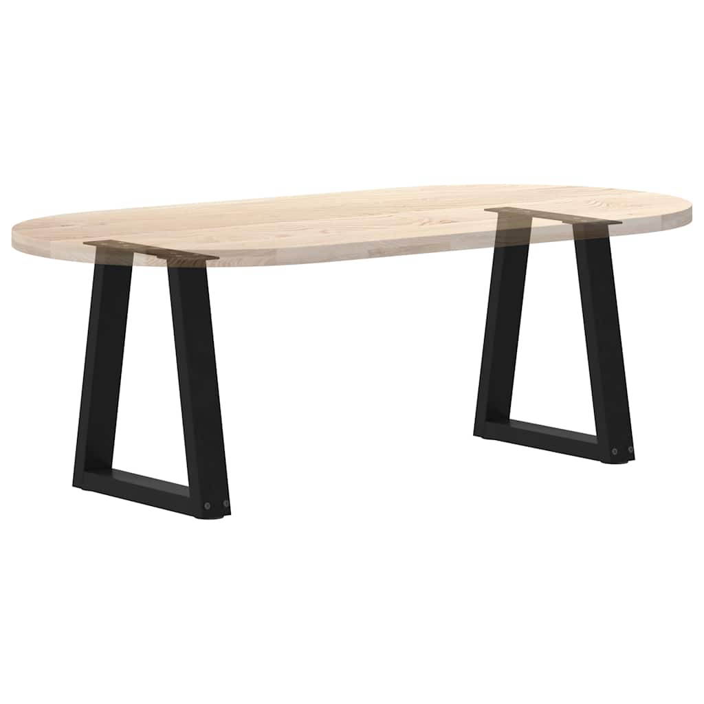 Couchtischbeine V-Form 2 Stück Schwarz 28x(42-43,3) cm Stahl