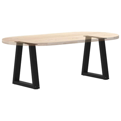 Couchtischbeine V-Form 2 Stück Schwarz 28x(42-43,3) cm Stahl