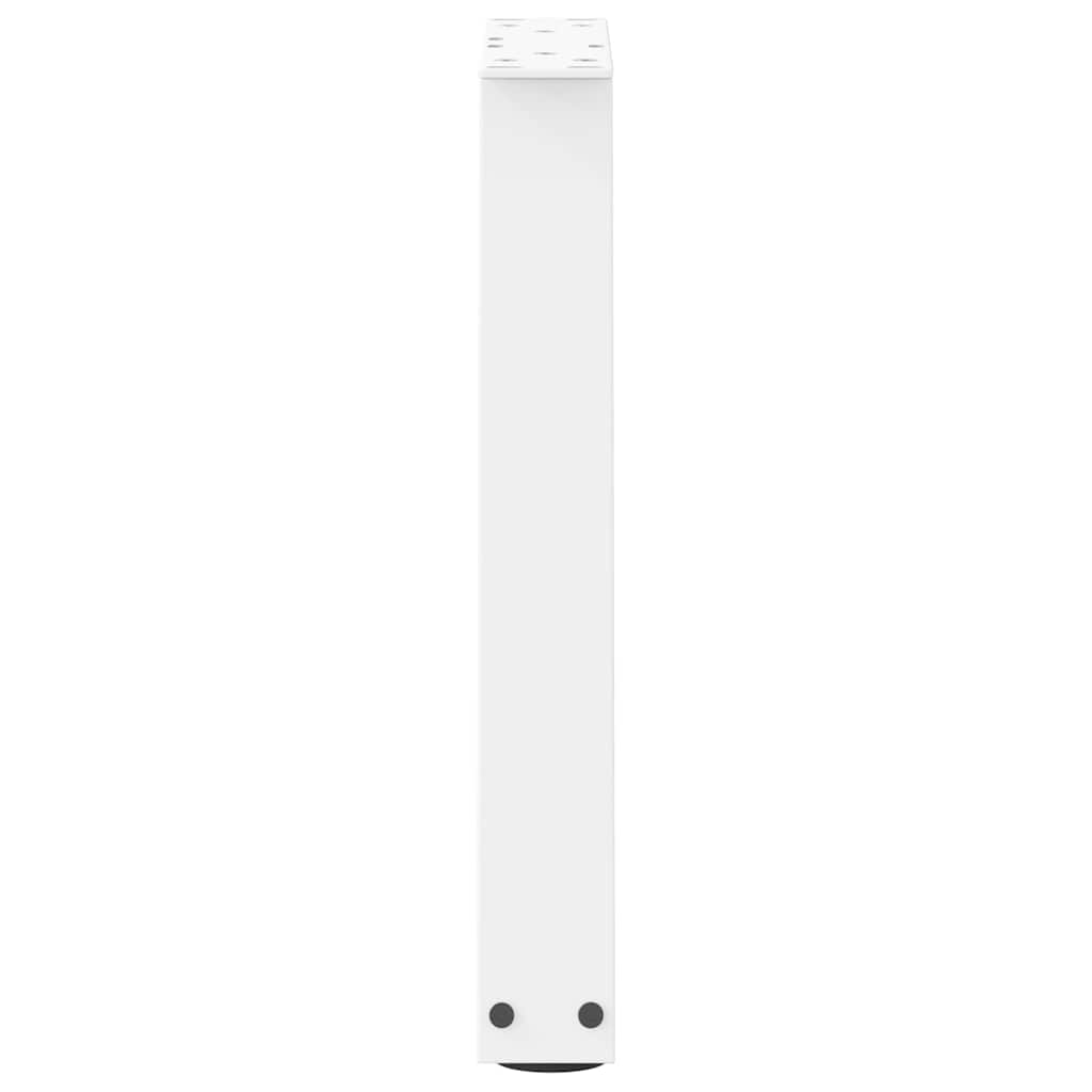 Couchtischbeine V-Form 2 Stück Weiß 28x(42-43,3) cm Stahl