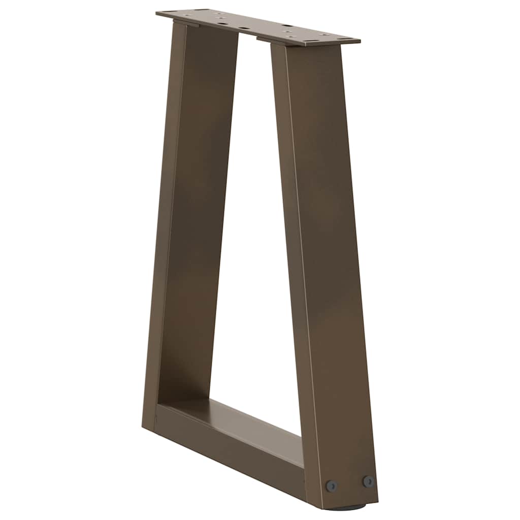 Couchtischbeine V-Form 2 Stück Naturstahl 28x(42-43,3) cm Stahl