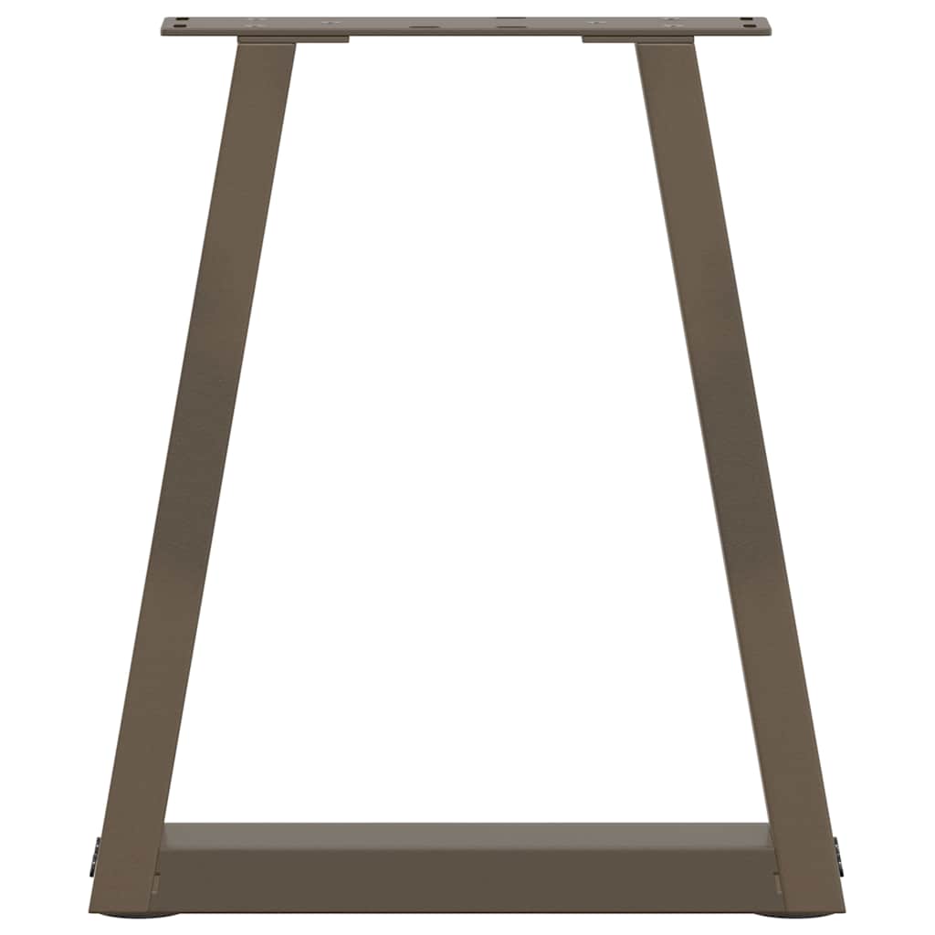 Couchtischbeine V-Form 2 Stück Naturstahl 28x(42-43,3) cm Stahl