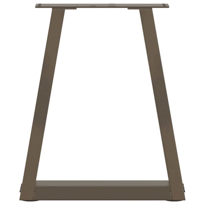 Couchtischbeine V-Form 2 Stück Naturstahl 28x(42-43,3) cm Stahl