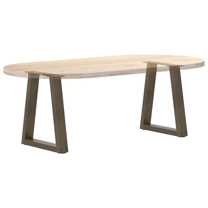 Couchtischbeine V-Form 2 Stück Naturstahl 28x(42-43,3) cm Stahl