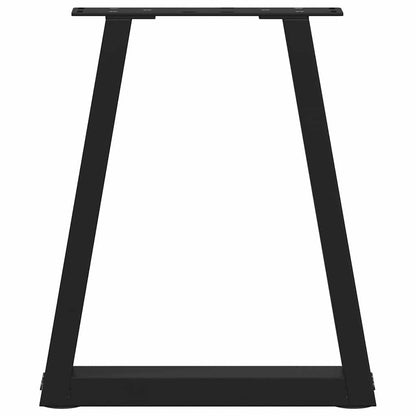 Couchtischbeine V-Form 2 Stück Schwarz 38x(42-43,3) cm Stahl