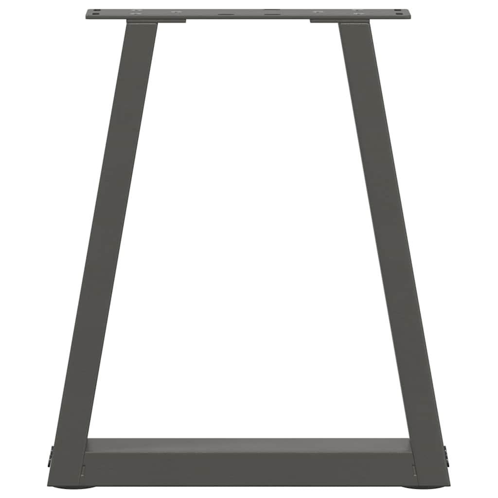 Spisebordsben V-form 2 stk antracit 38x(42-43,3) cm stål