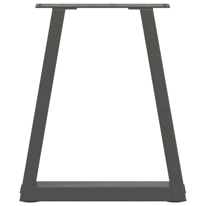 Spisebordsben V-form 2 stk antracit 38x(42-43,3) cm stål