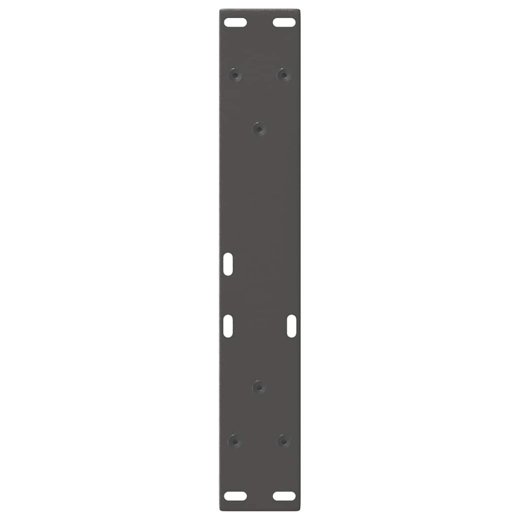 Spisebordsben V-form 2 stk antracit 38x(42-43,3) cm stål