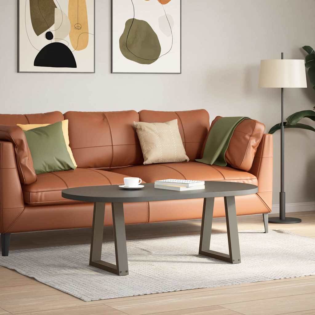 Couchtischbeine V-Form 2 Stück Naturstahl 38x(42-43,3) cm Stahl