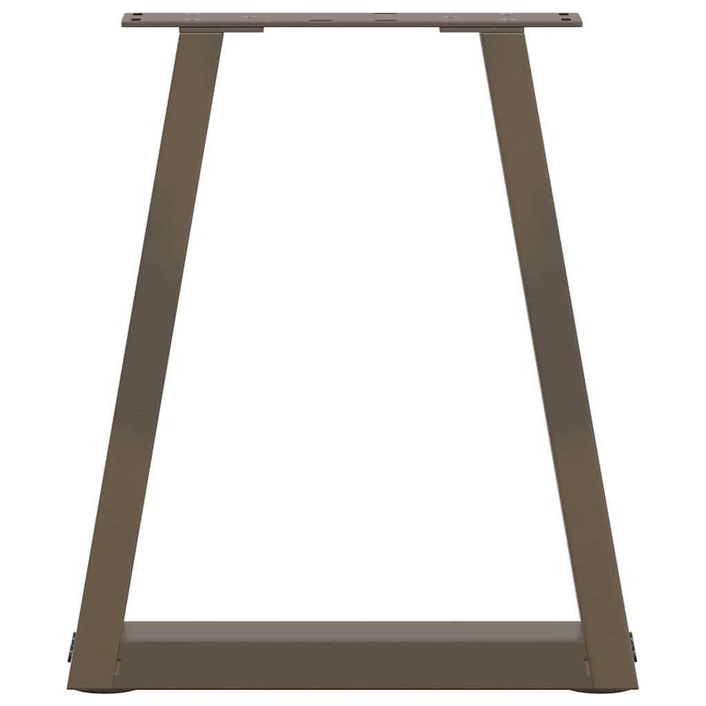 Couchtischbeine V-Form 2 Stück Naturstahl 38x(42-43,3) cm Stahl